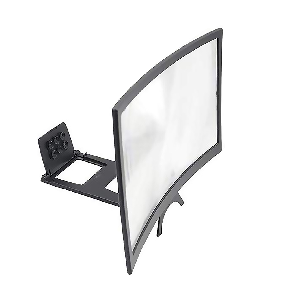 12 inch Curved Screen Display Mobile Phone Amplifier Bracket Reduce Radiation Eye Protection 3D Phone Screen Magnifier