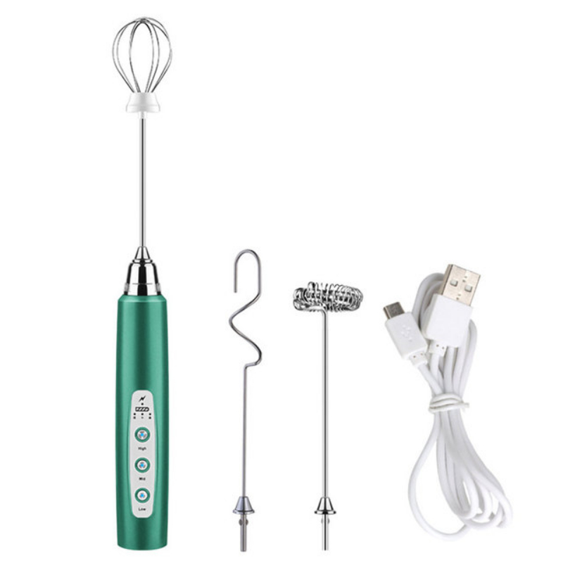 Kitchen Dining room appliances Portable Rechargeable Electric Milk Frother Foam Maker Handheld Foamer High Speeds Drink Mixer Coffee Frothing Wand