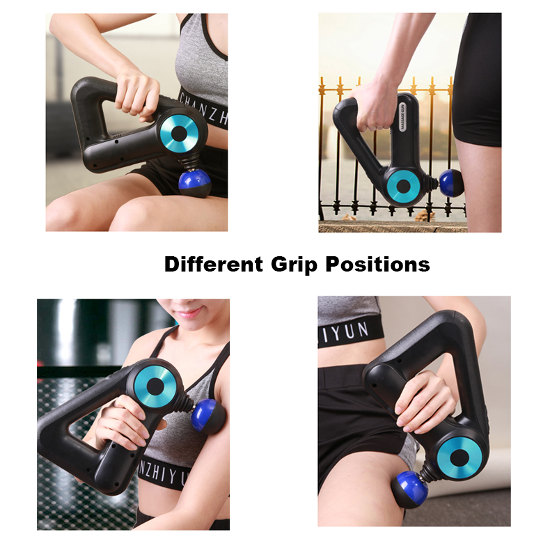 Deep Tissue Triangle Massager Back Neck Muscle Pain Relief Fitness Relaxation 12pcs Pro Heads Fascia Massage Gun