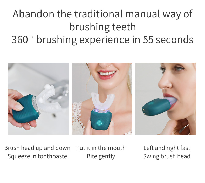 Sonic U Shaped Electric Toothbrush Kids Tooth Brush For Children Baby Toothbrushes Ultrasonic Teeth Cleaner Head Smart Whitening