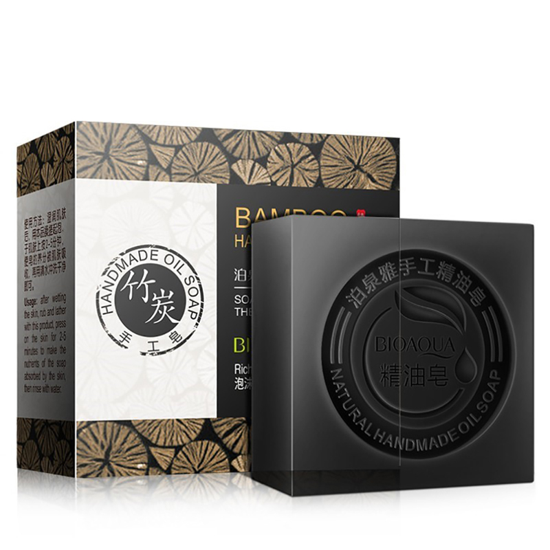 100g Bamboo Women Private Intimate Charcoal Vagina Whitening Soap Skin Cleansing Bleaching Remove Darkness Oil-control Body