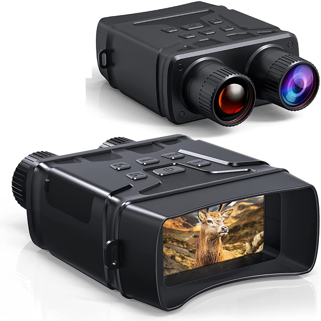 Binoculars Night Vision Device Infrared 1080P HD 5X Digital Zoom Hunting Telescope Outdoor Day Night Dual Camping Equipment