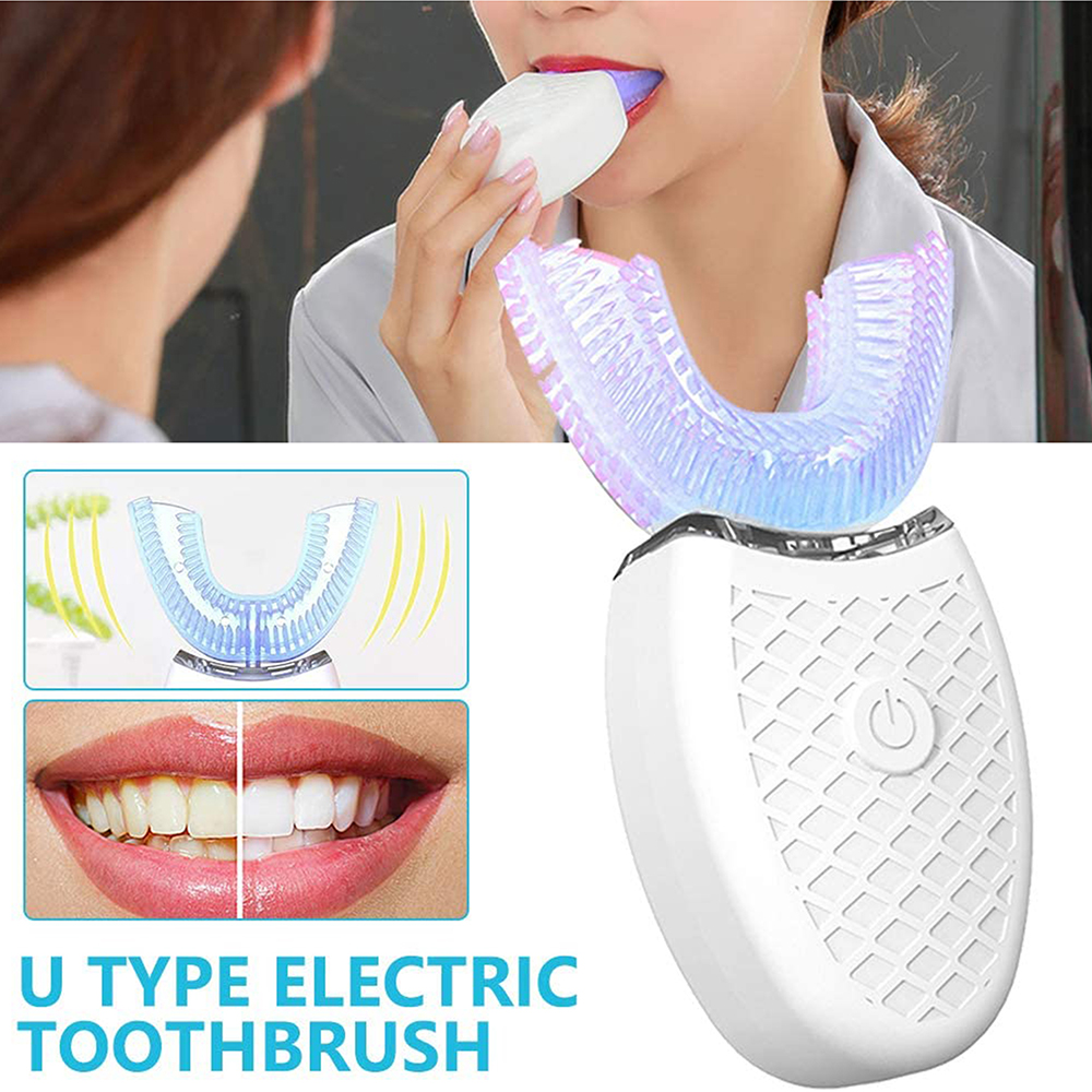 Silicone Electric Toothbrush 360 Degree for Children/Aldult Smart Automatic Whitening Blue Light Tooth Brush Baby Brush