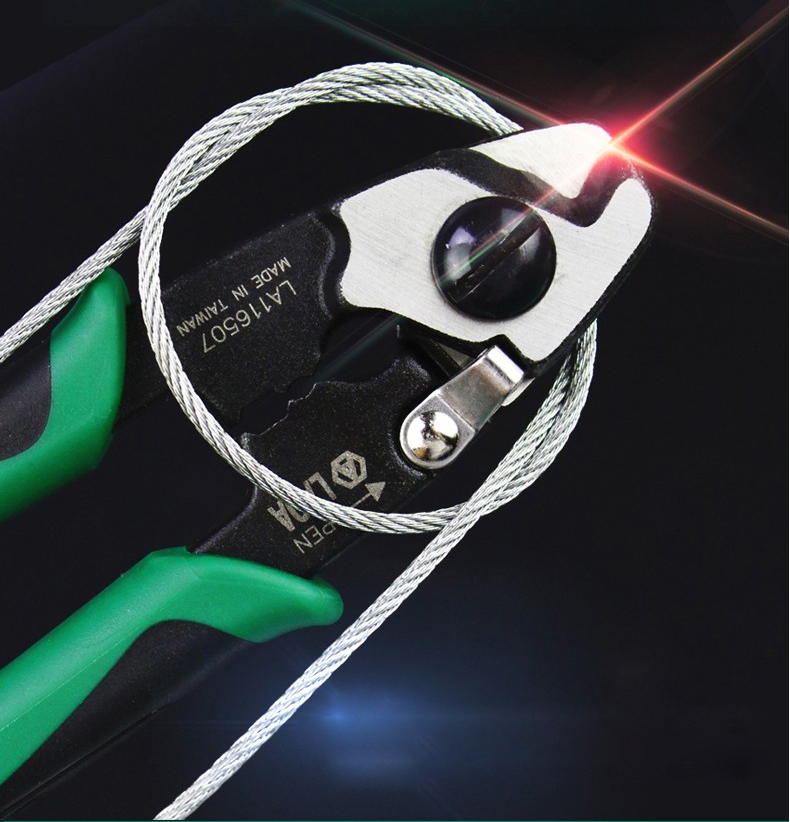 Cable Cutter LAOA 7 Inch  CR-MO Wire Scissors Wire Cutters Electrical Wire Cable Cutters Stripper Pliers Electrician Scissors