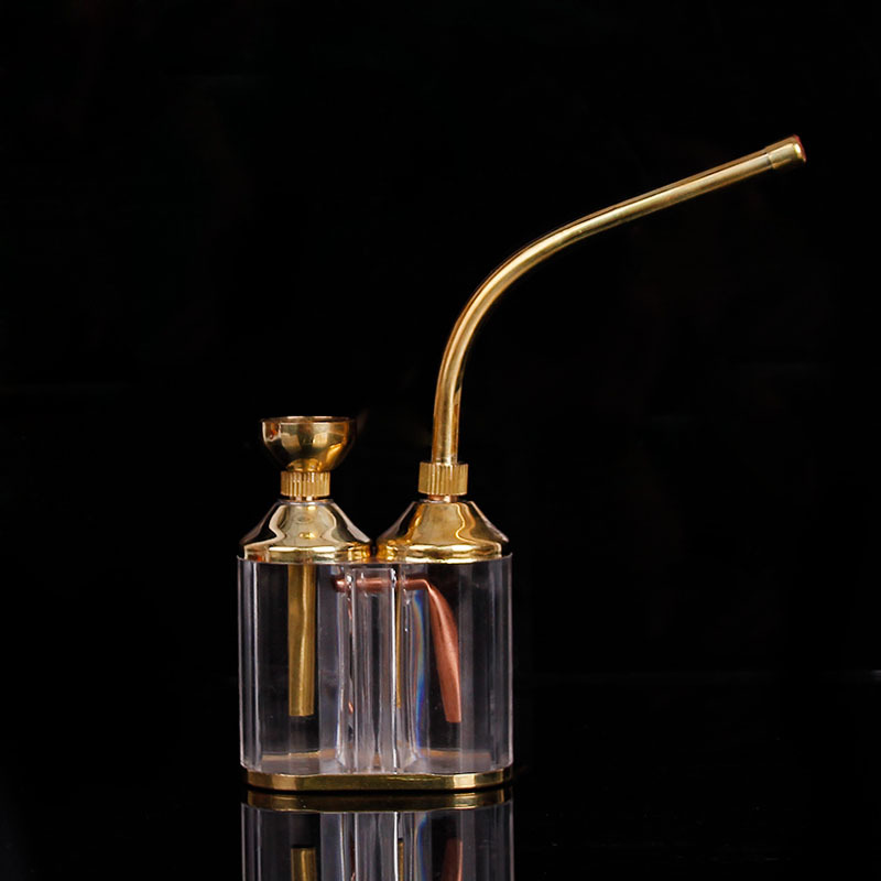 Kitchen Dining room appliances New Purpose Dual Pipe Water Smoking Tobacco Pipe Shisha Hookah Tube Double Filter Cigarette Holder Tobacco Accessory