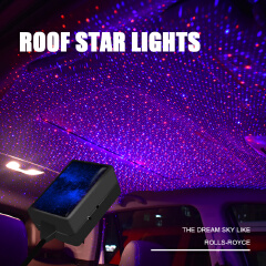 USB Car Interior Roof Atmosphere Starrry Sky Lamp LED Projector Star Night Light