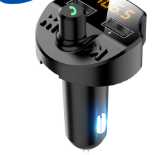 Bluetooth-compatible 5.0 FM Transmitter Car Kit MP3 Modulator Player Wireless Handsfree Audio Receiver Dual USB Fast Charger