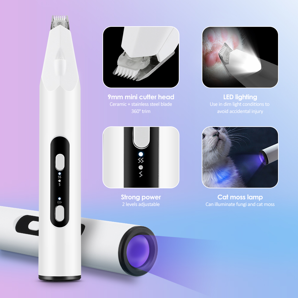 Dog Clippers Electric Pet Hair Trimmer Professional Grooming Tools Haircut Machine Pet Shaver Cordless Silent Dog Hair Trimmer
