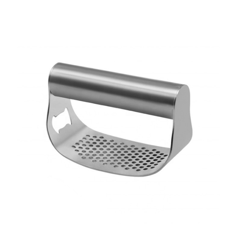 304 Stainless Steel Garlic Press Manual Curved Grinding Chopper Multi-function Vegetable Cooking Crusher Kitchen Gadgets Utensil