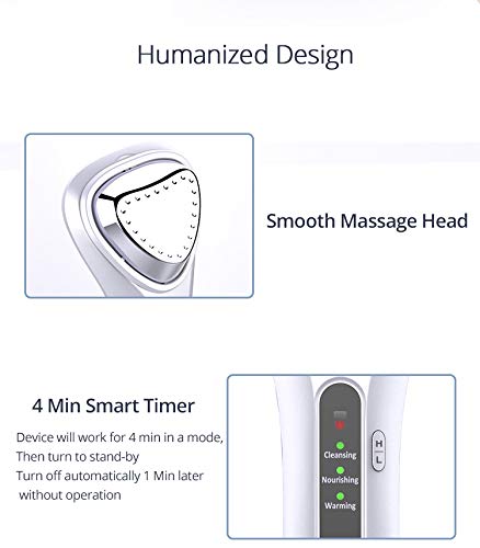 High Frequency Vibration Cold heat Ultrasonic Negative Ion Beauty Instrument Massage Face Fast Heating Ion Beauty Device view 4
