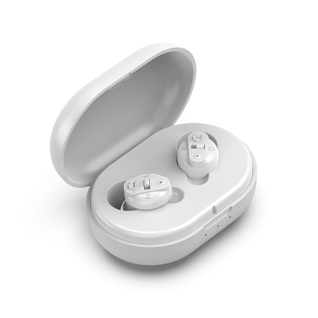 Portable USB Rechargeable Ear Hearing Aids Mini Invisible Assistant Adjustable Tone Sound Amplifier For Deaf Elderly Health Care