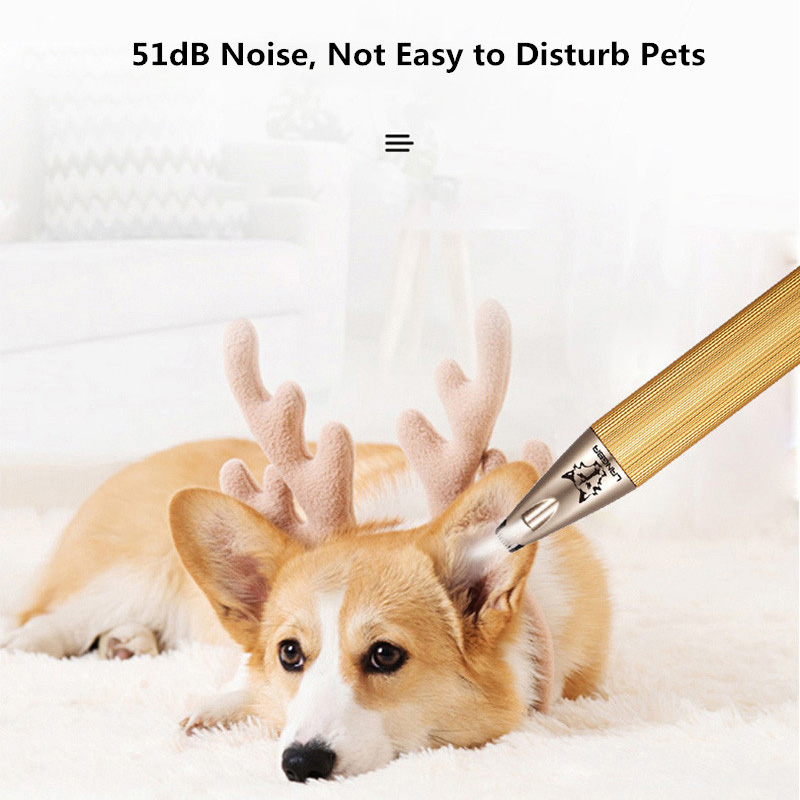 Aluminum Alloy Dog Clipper Rechargeable Pet Foot Hair Trimmer For Dogs Grooming and Care Electric Hair Cutting Machine 2 Colors
