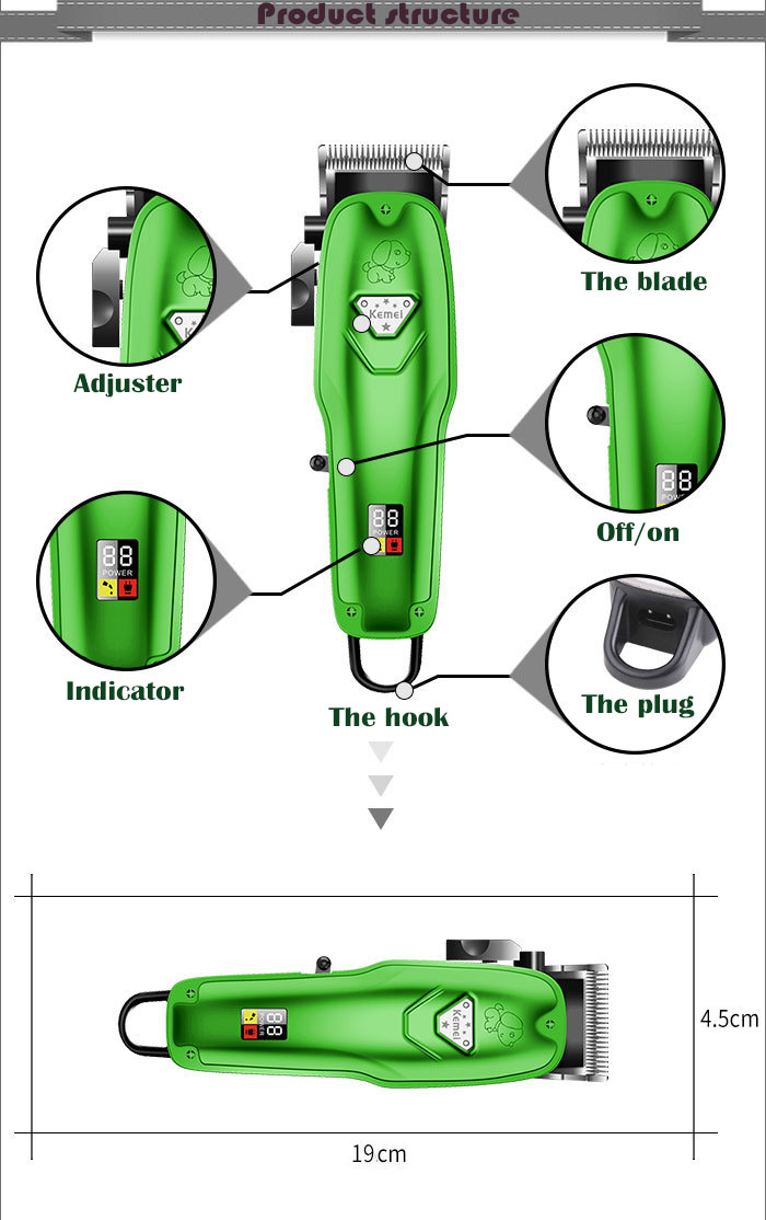 Animal Hair clipper Rechargeable Professional Dog Hair Trimmer For Cat Grooming Machine Hair Remover For Pet