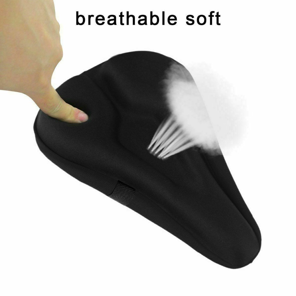 3D Soft Thickened Bicycle Seat Breathable Bicycle Saddle Seat Cover Comfortable Foam Seat Mountain Bike Cycling Pad Cushion Cove