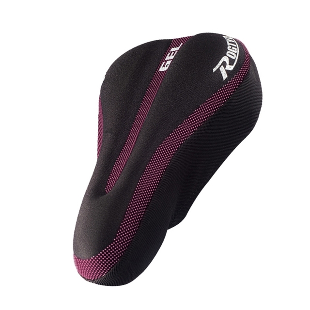 Gel Bike Seat Cover Padded Bicycle Saddle Covers Comfortable Exercise Bike Seat Cushion Cover for Cycling Mountain Drop Shipping