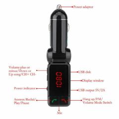FM Modulator Car MP3 Player Handsfree Wireless Bluetooth Kit Fm Transmitter Led Car Mp3 Player USB Charger Car Accessories