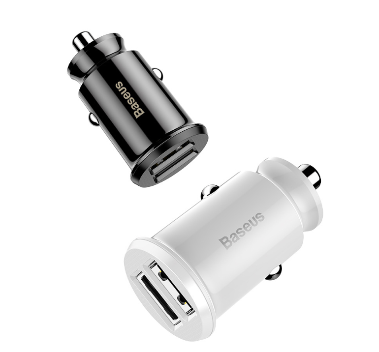 Dual USB Car Charger 5A Fast Charing 2 Port 12-24V Cigarette Socket Lighter Car USBC Charger for iPhone 12 Power Adapter