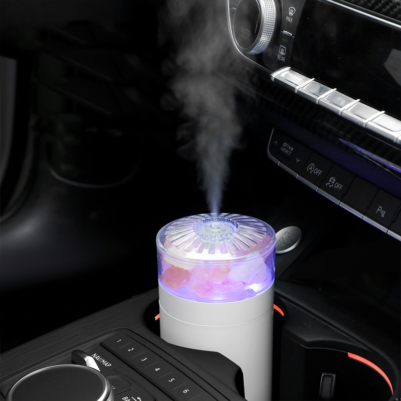 Portable Air Humidifier Aromatherapy For Home 250ML Salt Stone Mini USB Scent Diffuser Ultrasonic Humidifier With Colorful Light