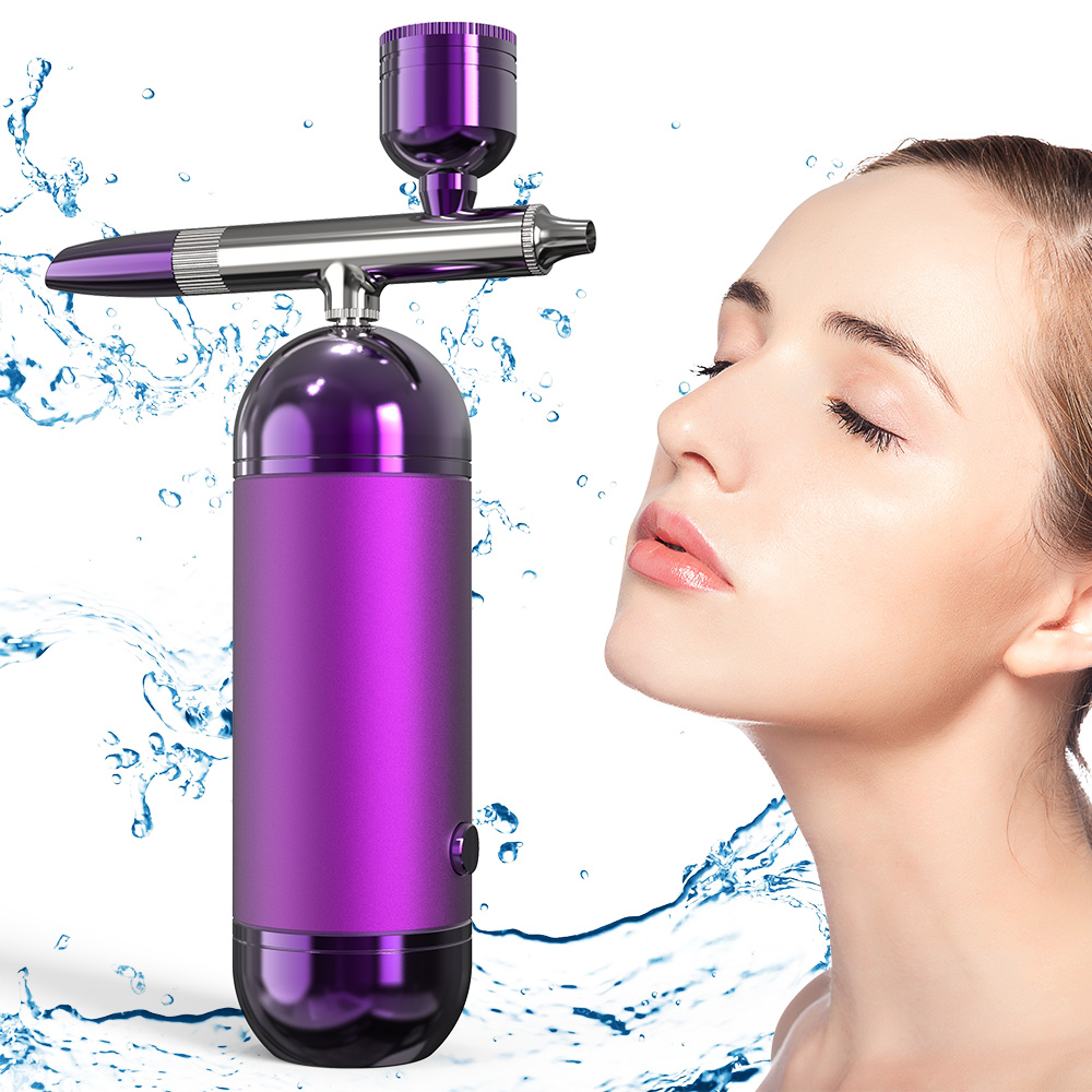Oxygen Injector Nano High-pressure Spray Water Injector 160kpa Facial Beauty Hydration and Moisturizing Blue Light Oxygen Inject