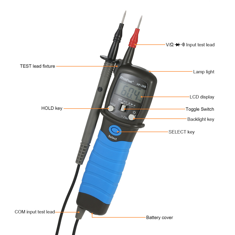 HP-38B digital pen multimeter multi-function digital voltmeter digital display handheld resistance meter multi-meter