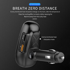 Car FM Transmitter MP3 Player Bluetooth 5.0 AUX Audio Receiver QC3.0 Type C Fast Charging USB Charger Car Kit