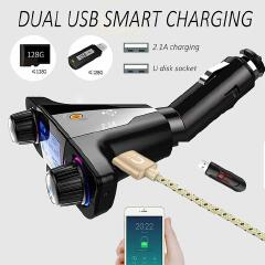 Car Bluetooth FM Transmitter Modulator Handsfree Call Car Kit Dual USB Charger Adapter AUX Audio Music MP3 Player Accessories