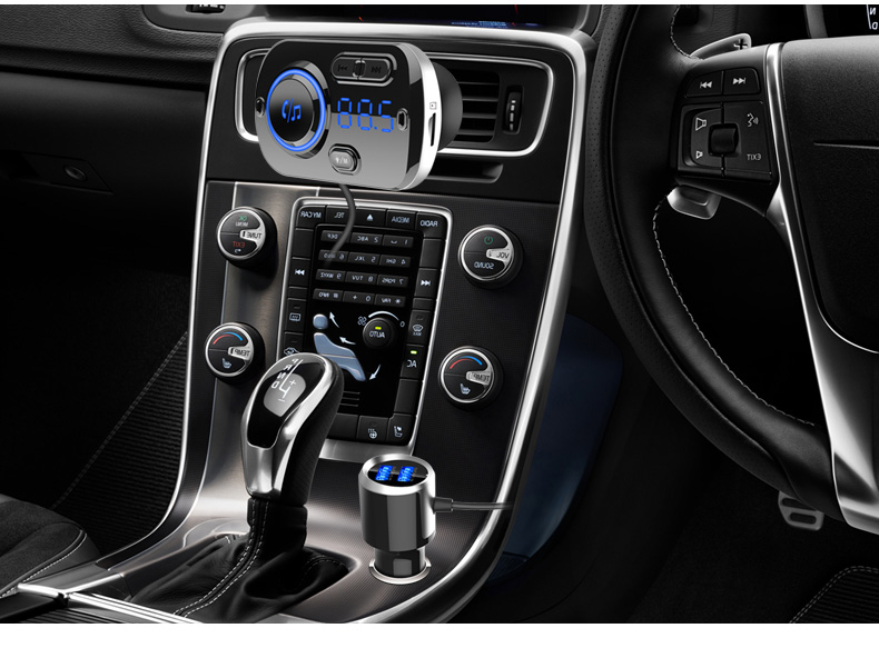 Car Fm Transmitter Bluetooth 5.0 Mp3 Player Radio modulator Adapter QC3.0 Fast USB Car Charger Handsfree Car Kit Wireless