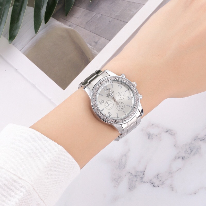 Watch for women Fashion Rhinestone Stainless steel Quartz Women watch