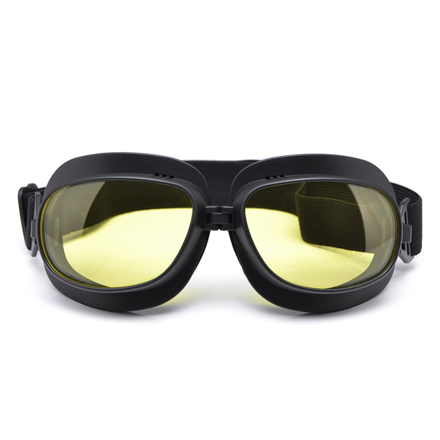 Foldable Motorcycle Goggles Vintage Motorcycle Helmet Goggles ATV UTV Biker Eyewear Goggles Glasses For Pilot Scooter Dirt Bike