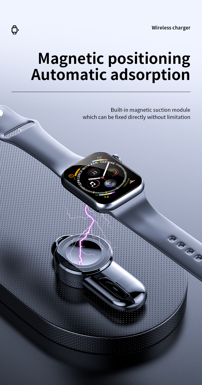 Portable Wireless Charger for Apple Watch 7 6 SE 5 4 Charging Dock Station for iwatch Series 3 2 1 Mobile Accessories