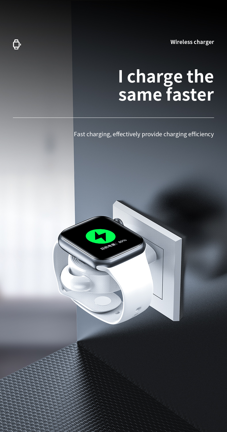 Portable Wireless Charger for Apple Watch 7 6 SE 5 4 Charging Dock Station for iwatch Series 3 2 1 Mobile Accessories