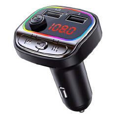 Car Bluetooth-compatible 5.0 FM Transmitter 3.1A Fast Charger Car Mp3 Player Music Handsfree Modulator With TF U Car Accessories