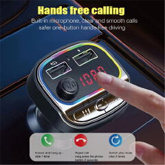 Car Bluetooth-compatible 5.0 FM Transmitter 3.1A Fast Charger Car Mp3 Player Music Handsfree Modulator With TF U Car Accessories