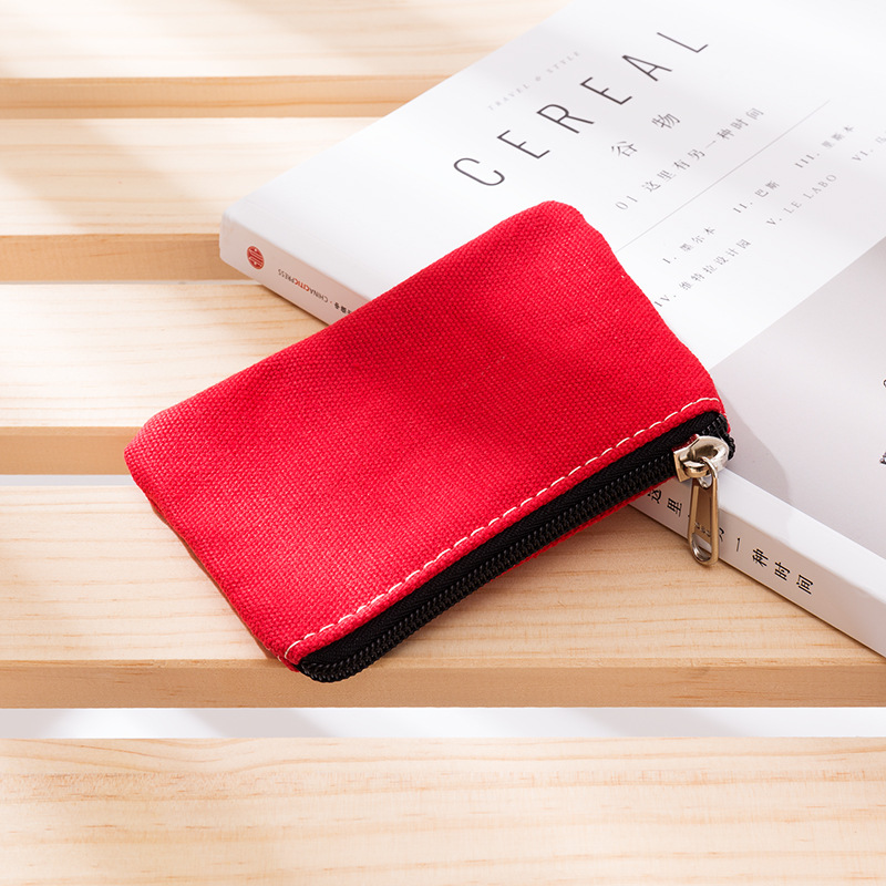 Women Small Coin Money Holder Bags Travel Cute Mini Sanitary Napkin Bags Canvas Zipper Lipstick Cosmetics Storage Bags Case