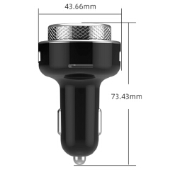 Car FM Transmitter Bluetooth Compatible Hands Free TF U Disk MP3 Player QC3.0 Dual USB Fast Charger Car Accessories