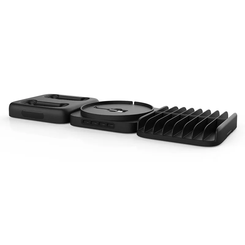 1PC Dual Controller Host Holder Charging Dock Station 4 Ports USB2.0 Hub with Disc Storage Bracket Gamepad Charger for Xbox Series X