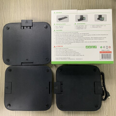 1PC Dual Controller Host Holder Charging Dock Station 4 Ports USB2.0 Hub with Disc Storage Bracket Gamepad Charger for Xbox Series X