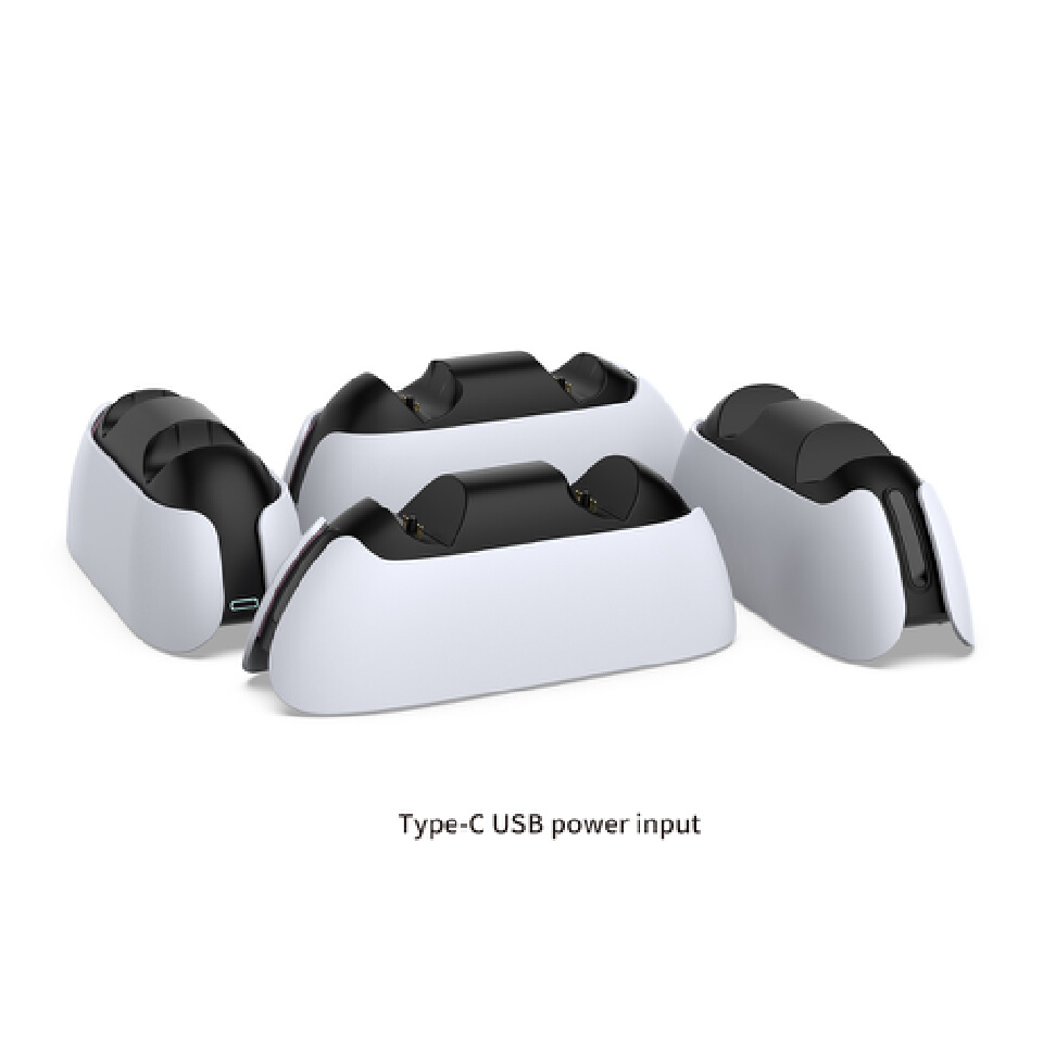 1PC Dual Controller Charger Dock for PS5 Wireless Controller Station Fast Charging Dock with Indicators for PS5 Gamepad