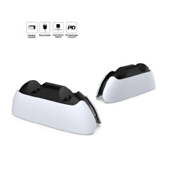 1PC Dual Controller Charger Dock for PS5 Wireless Controller Station Fast Charging Dock with Indicators for PS5 Gamepad