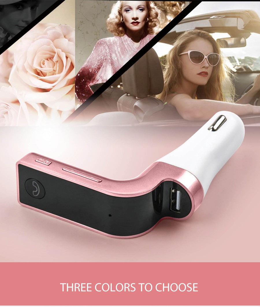 Wireless Bluetooth FM Transmitter Modulator LED Car Handsfree Car Kit MP3 Music Player Radio Adapter With USB Car Charger