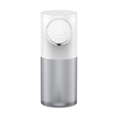 Liquid Soap Dispensers USB Rechargeable Temperature Display 320ML Automatic Dispenser Soap Foam Hand Sanitizer Machine