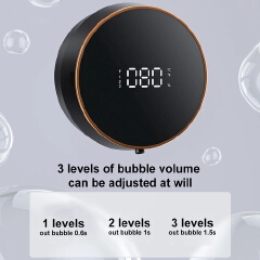Soap Dispenser Wall-mounted Rechargeable Temperature Display Liquid Soap Dispensers Automatic Foam Hand Sanitizer Machine