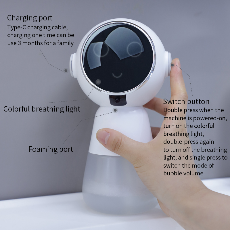 Automatic Foaming Soap Dispenser Smart Induction Hand Sanitizer Dispenser Home Electric Foam Washing Hand Machine