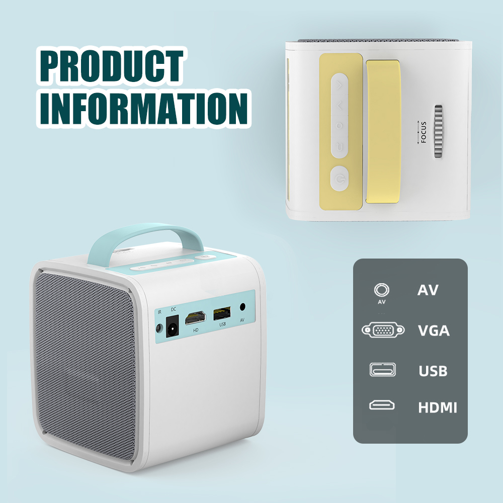 Salange Q2 Mini Projector Portable Projetor Home Theatre System Children Education Children's gift Parent-child Mini LED Beamer