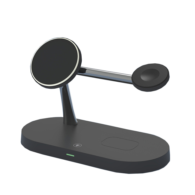 30W Magnetic Wireless Charger For iPhone 13 12 Pro Max for Apple Watch 7 6 Airpods Phone Holder 3 in 1 QI Fast Charging Station