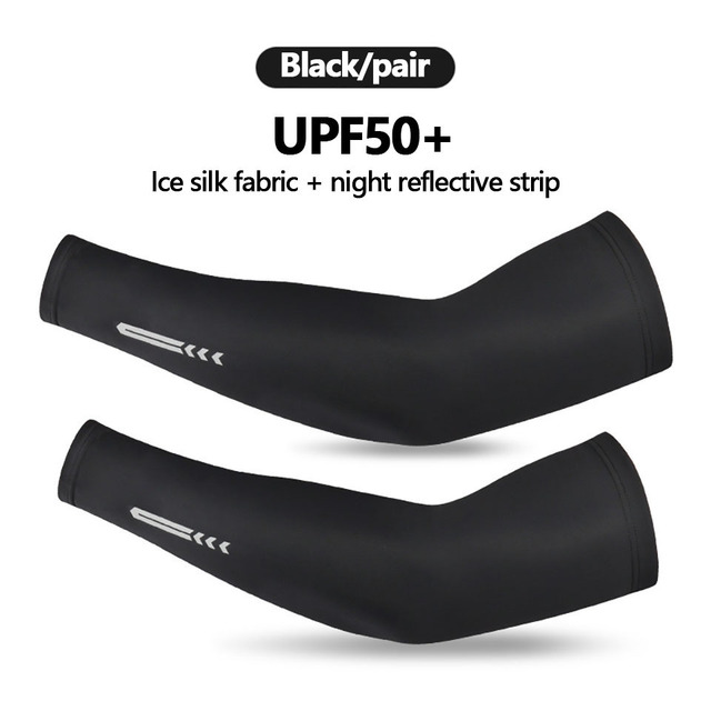 Ice Silk Sunscreen Arm Guards Outdoor Cycling Basketball Special Anti-Ultraviolet Breathable Silicone Non-Slip Sleeves