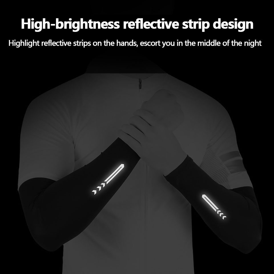 Ice Silk Sunscreen Arm Guards Outdoor Cycling Basketball Special Anti-Ultraviolet Breathable Silicone Non-Slip Sleeves