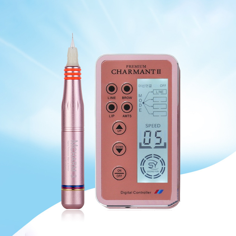 1PC high quality charming permanent make-up machine set for eyebrow pencil rotating Swiss micro blade Mts pen set