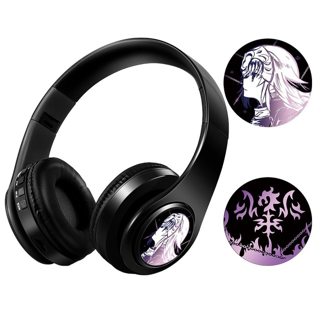 Anime Fate/Grand Order Earphone Cosplay Gaming Headphone Wireless Bluetooth Headset Game Student Gift with Mic