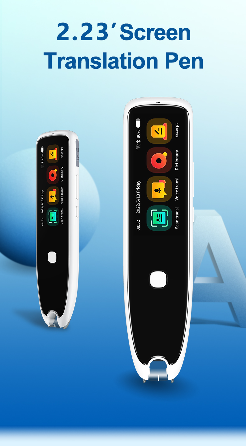 Portable 112 Languages Translation Pen Scan Translation Pen Scanner Instant Text Scanning Reading Translator Device Reading Pen